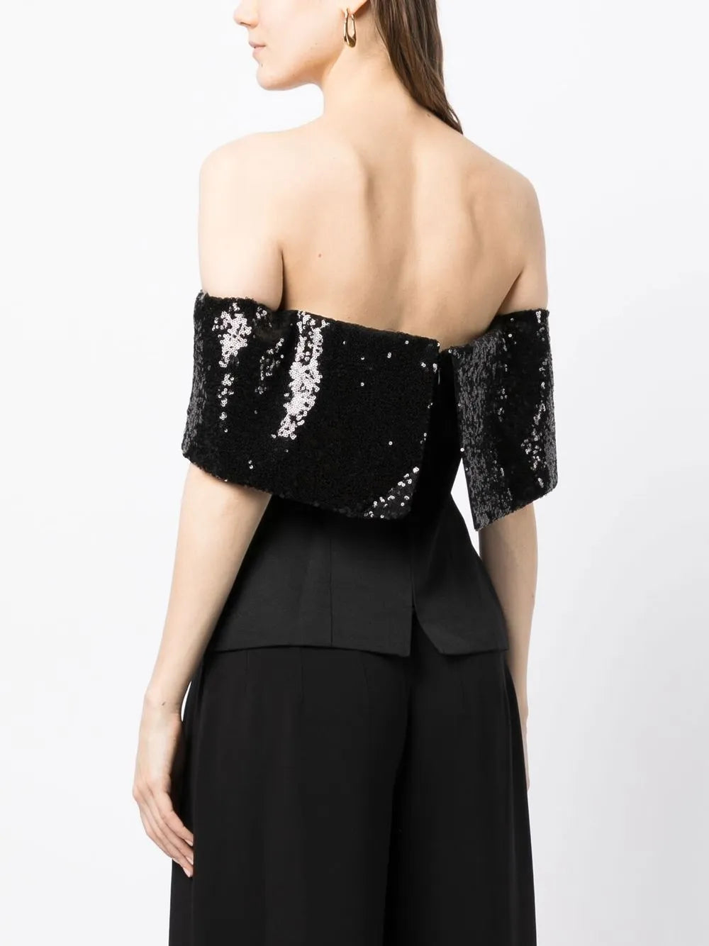 Giselle Sequin-Embellished Bandeau Top