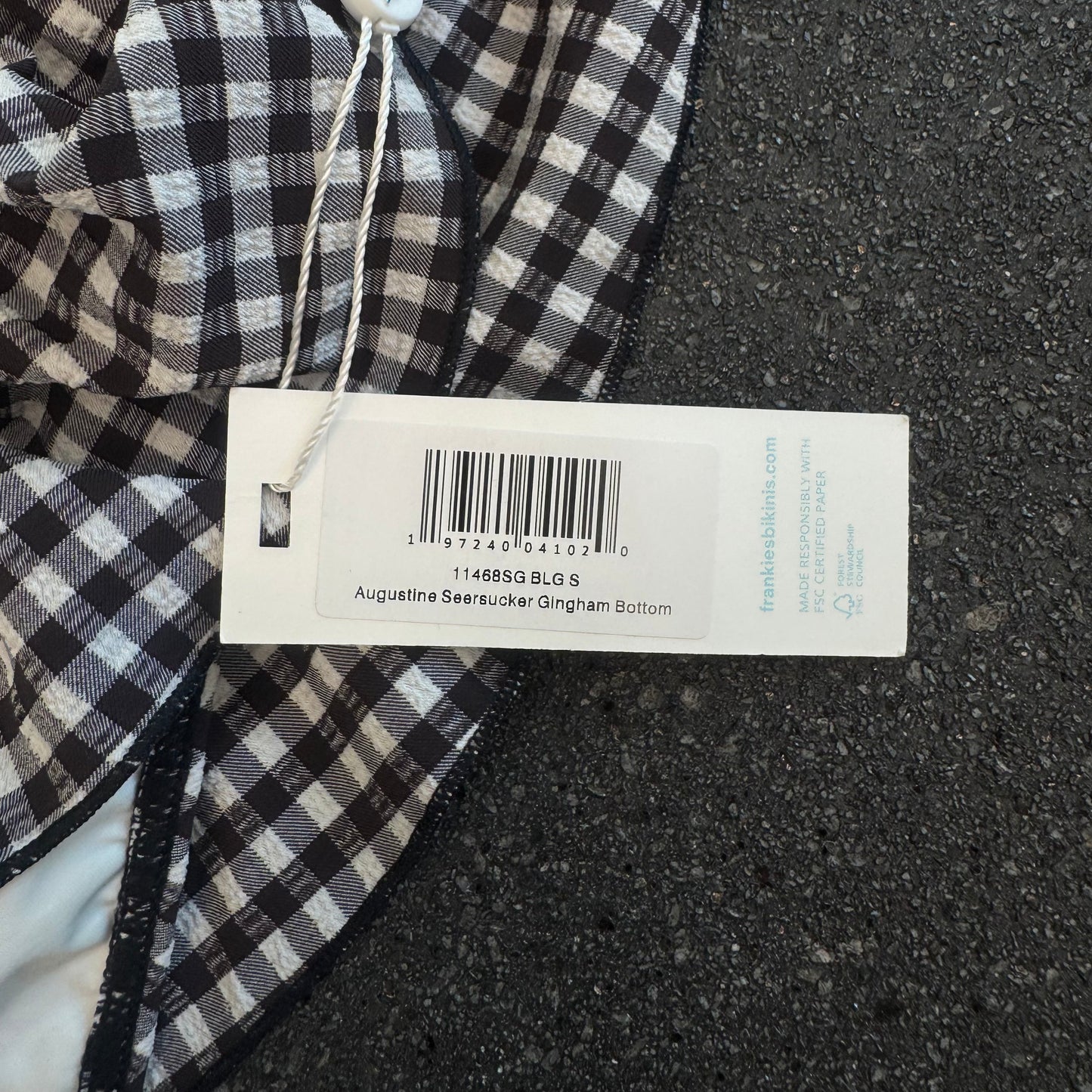 Augustine Gingham Swim Skirt