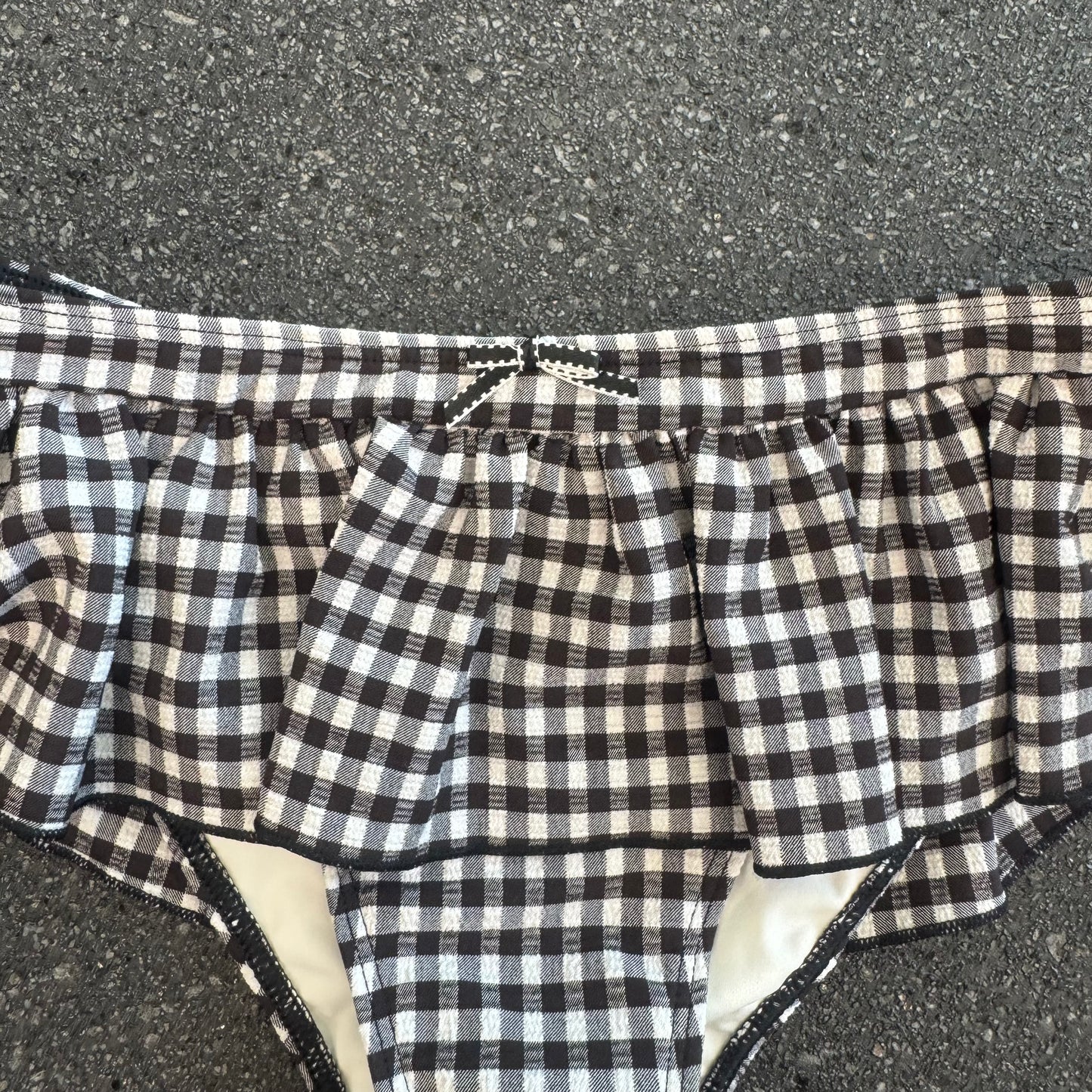 Augustine Gingham Swim Skirt