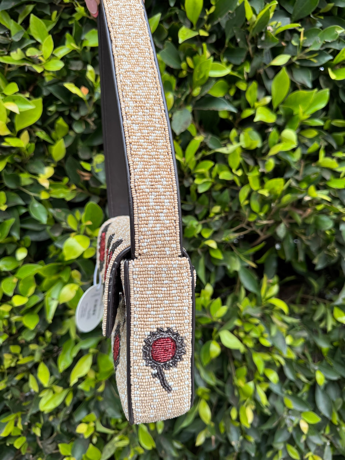 Tommy Beaded Shoulder Bag In Sunflower