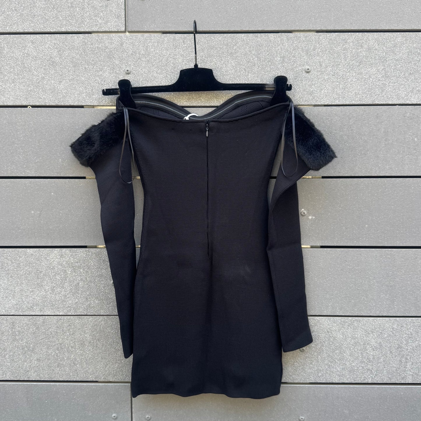 Josee Faux Fur-Trimmed Minidress
