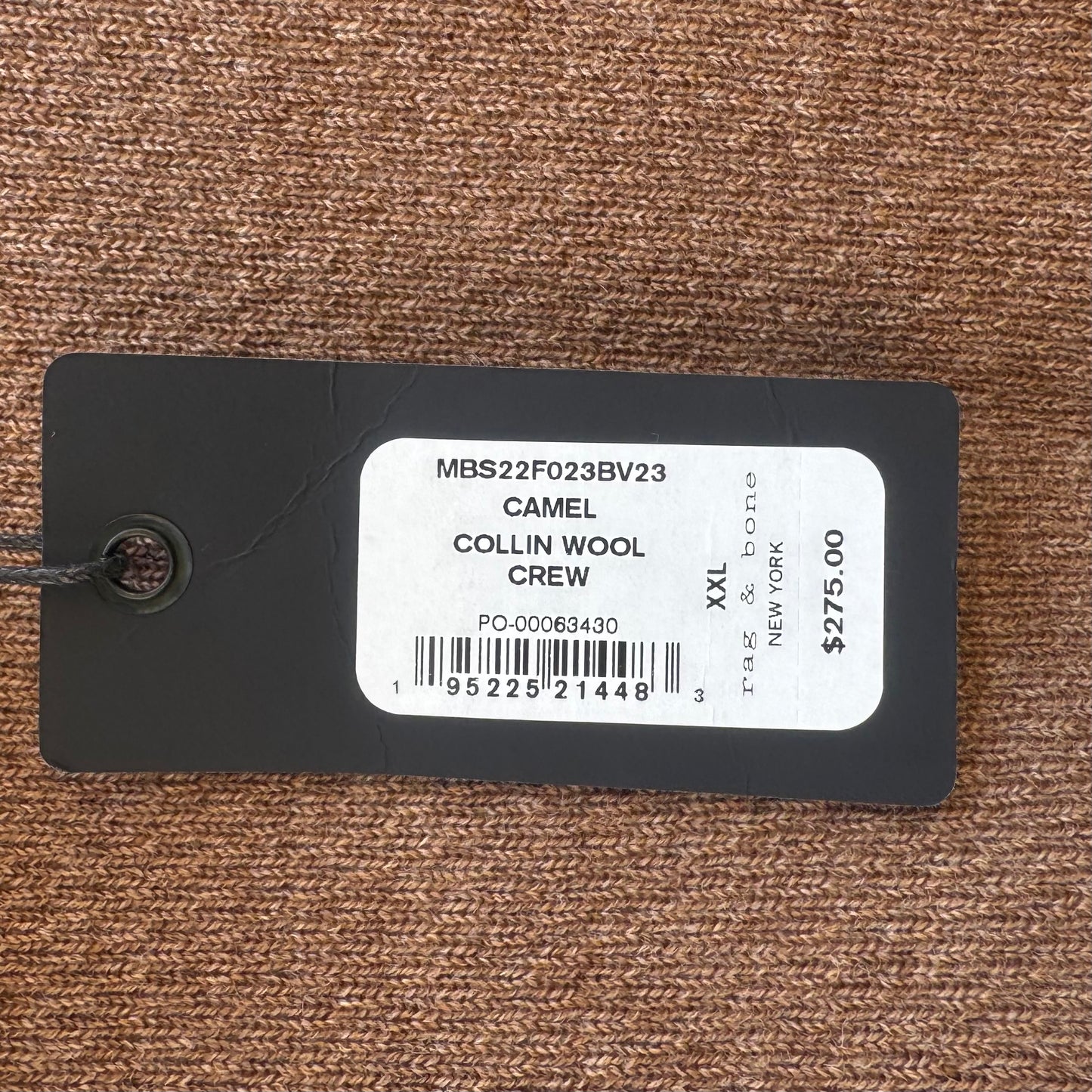 CAMEL COLLIN WOOL CREW