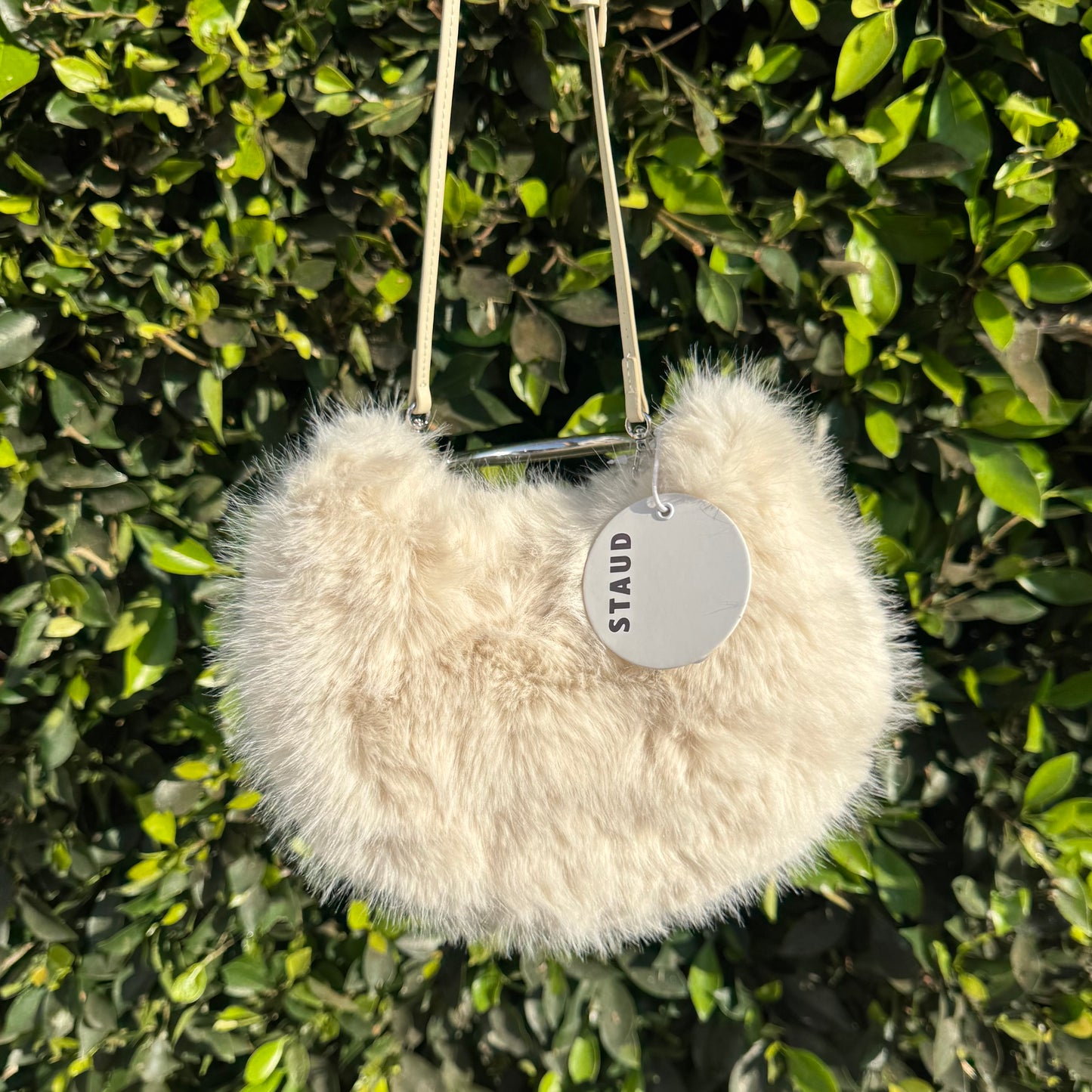 Romeo Faux Fur Tote Bag In White
