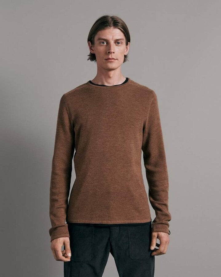 CAMEL COLLIN WOOL CREW