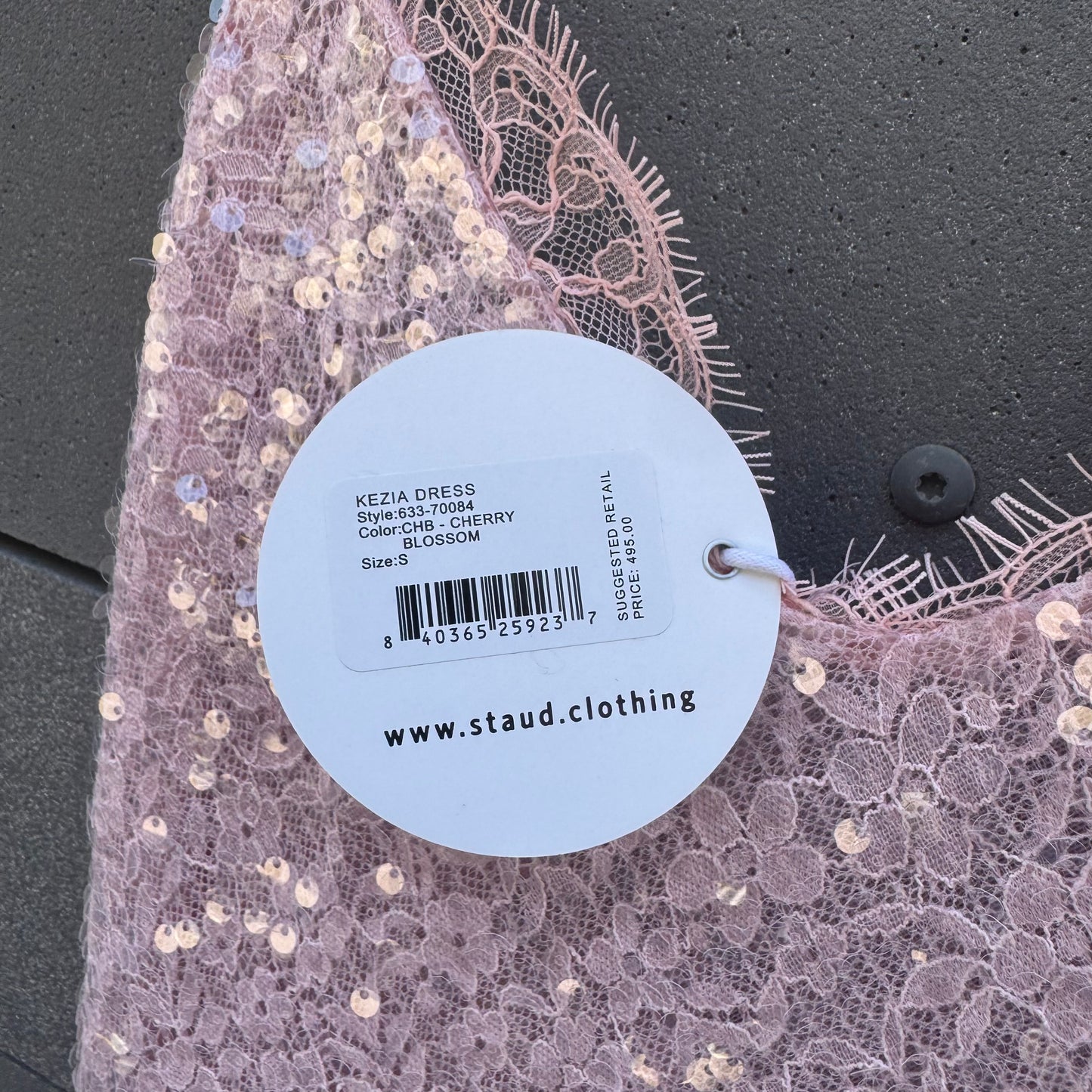 Kezia Lace-Trimmed Sequined Slip Dress