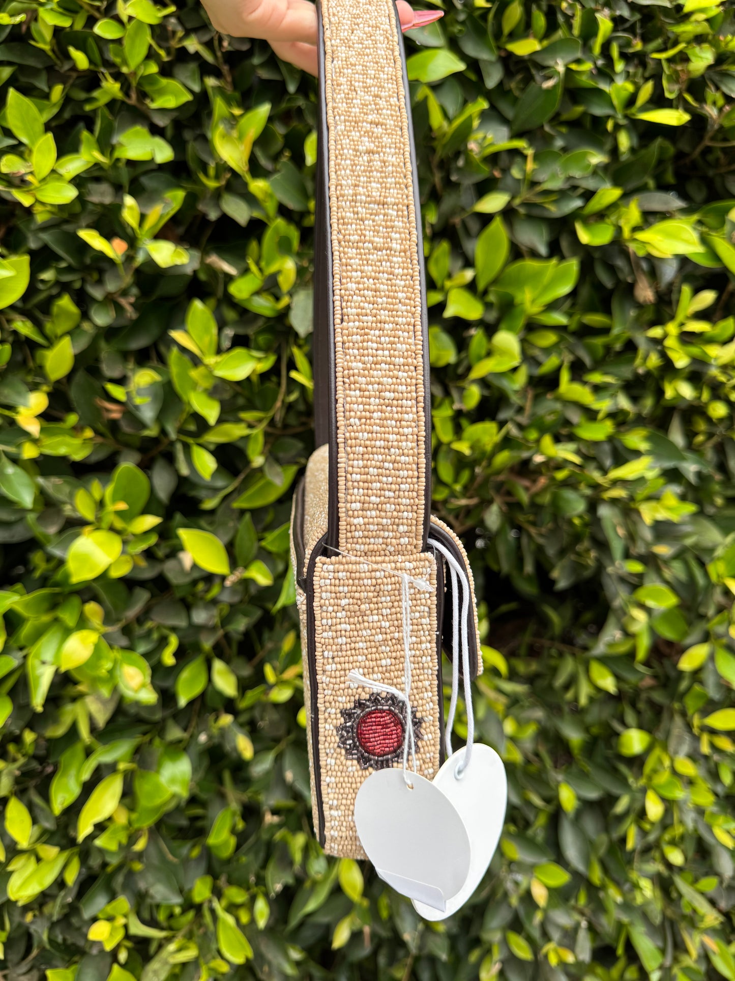 Tommy Beaded Shoulder Bag In Sunflower