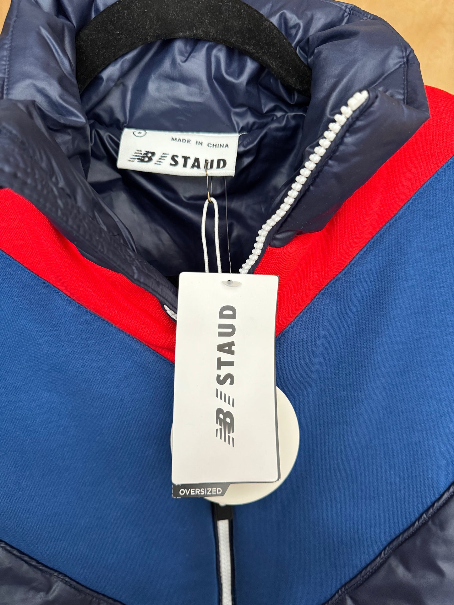 Puffer Vest Peacot Oversized - Blue / Red NEW BALANCE X STAUD