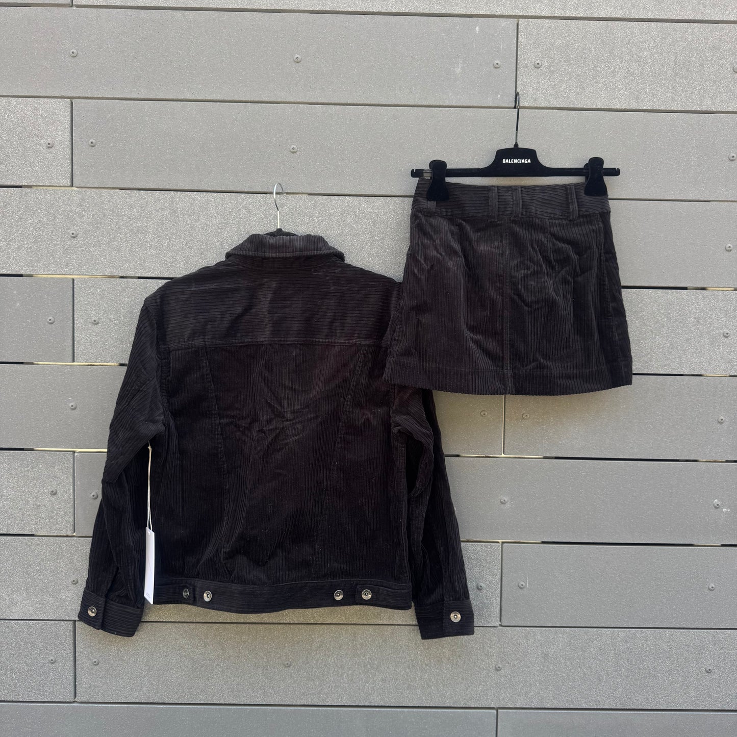 WIDE WALE CORD TRUCKER SET - Jacket & Skirt