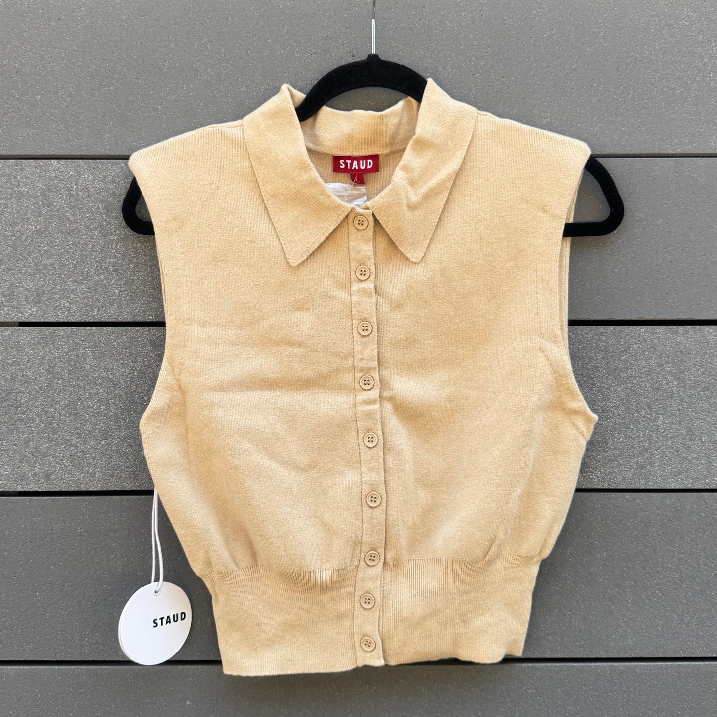 Nola Cotton and Cashmere Sleeveless Sweater