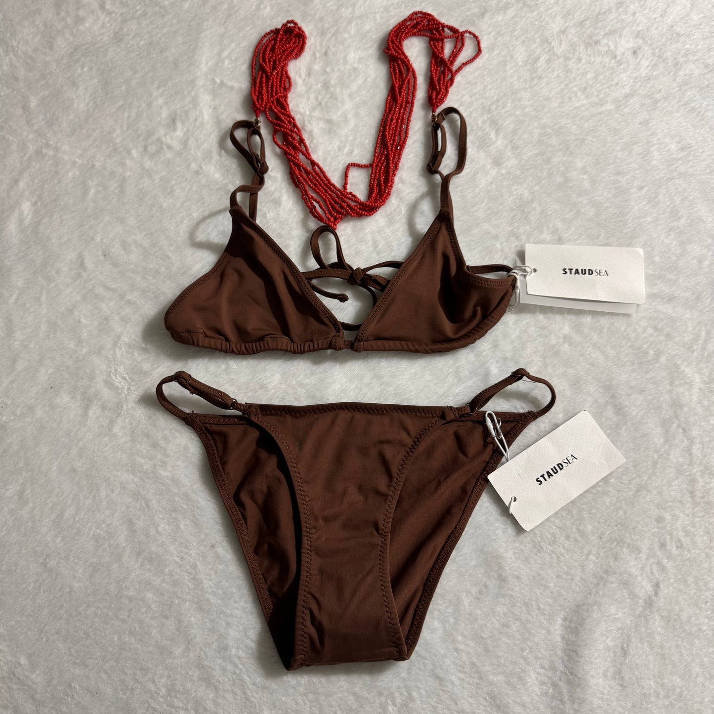 Olivia Beaded Triangle Bikini SET