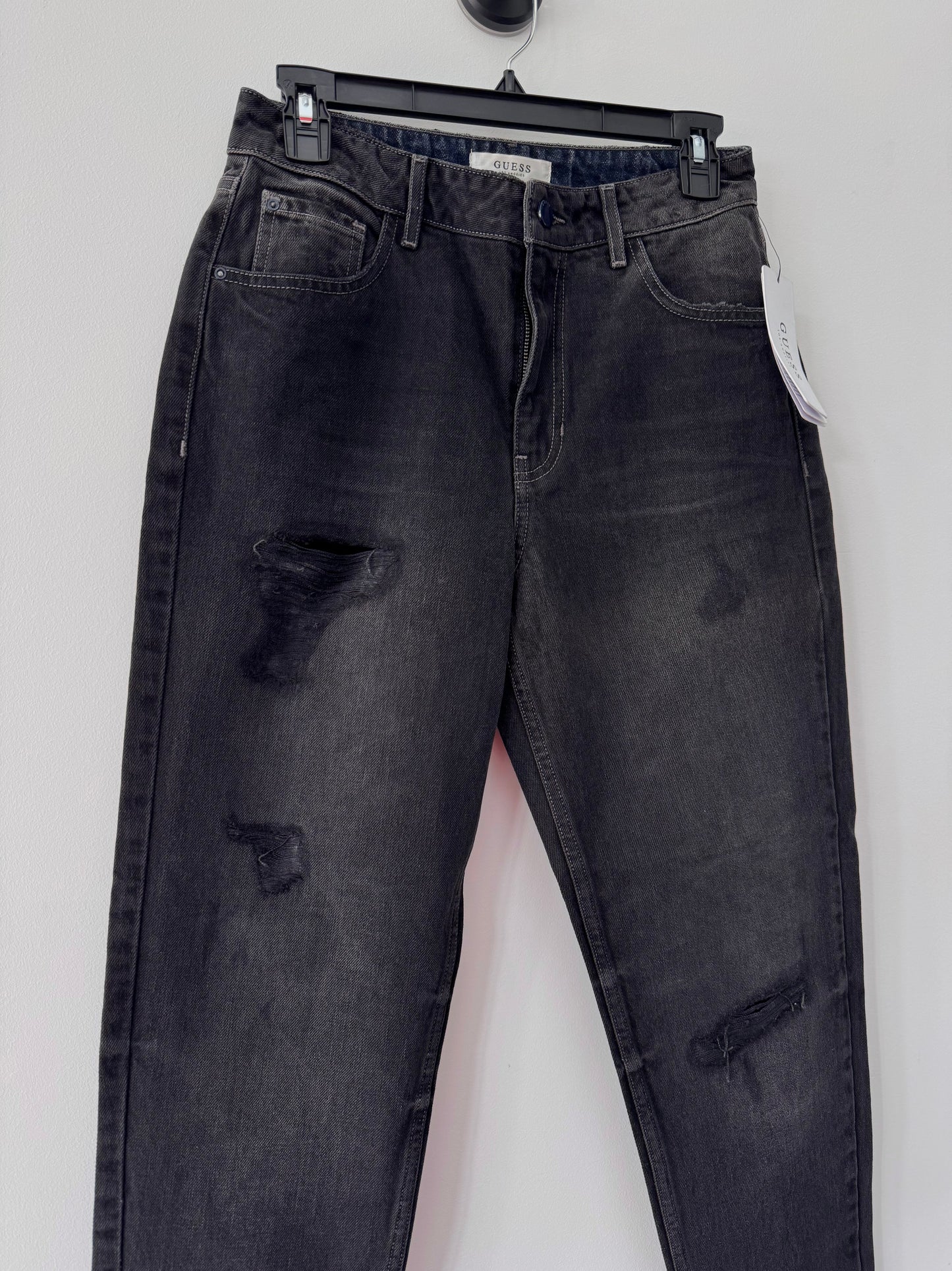 Women's Color Blocked 80s Fit, Denim Washed Black