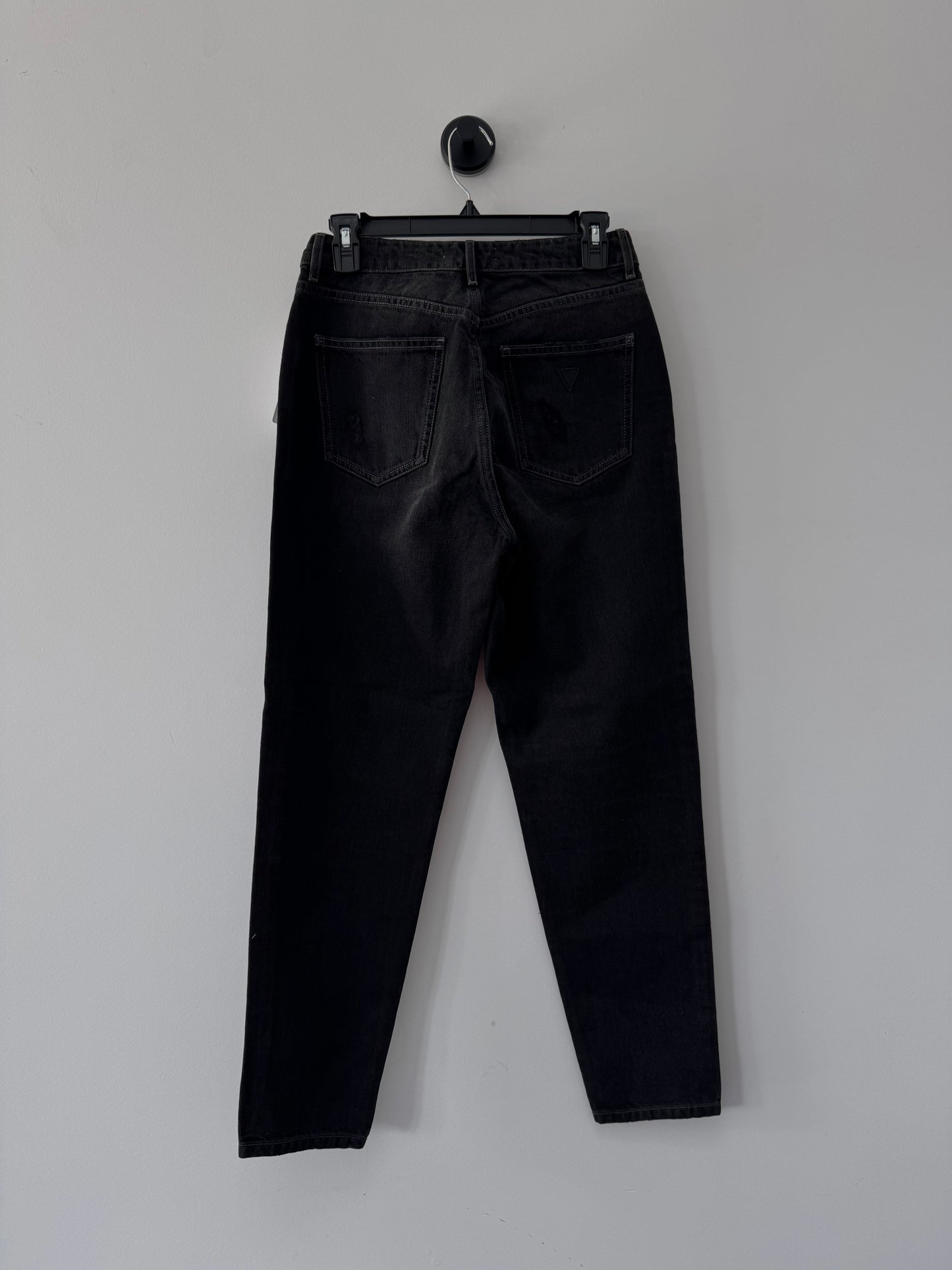 Women's Color Blocked 80s Fit, Denim Washed Black