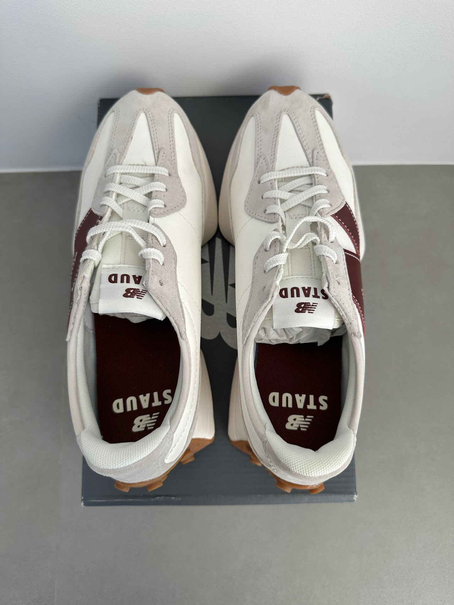 STAUD x 327 'Grey Burgundy’