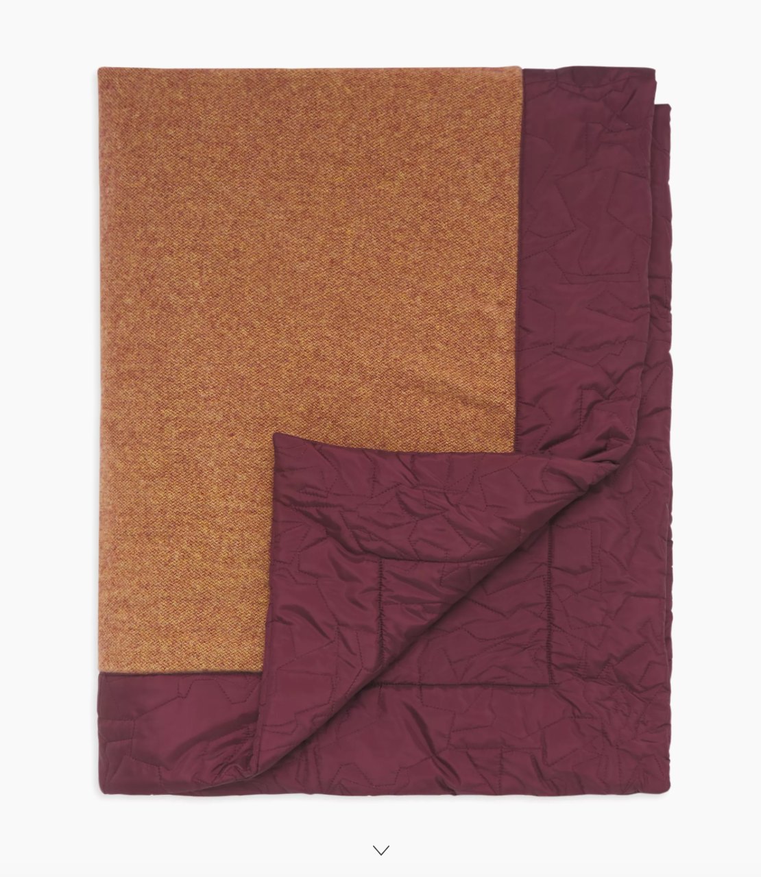 Logo Wool Puffer Blanket