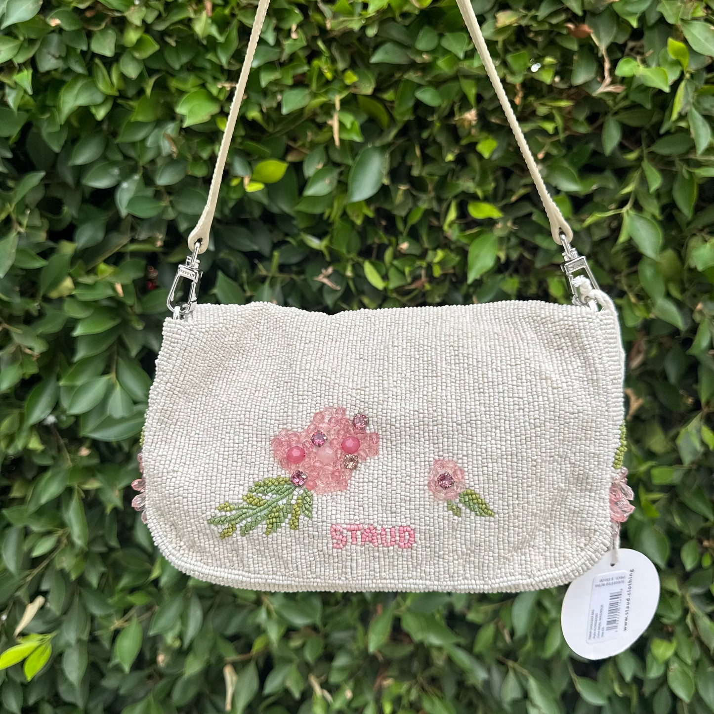 Timmy Floral-Beaded Shoulder Bag