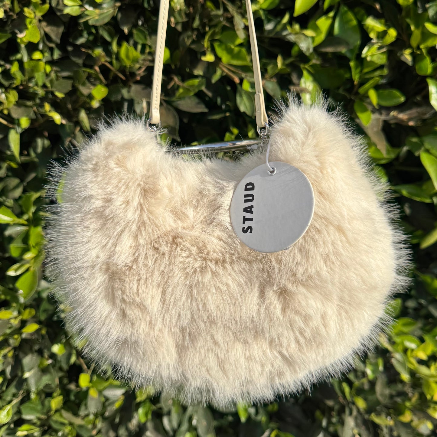 Romeo Faux Fur Tote Bag In White