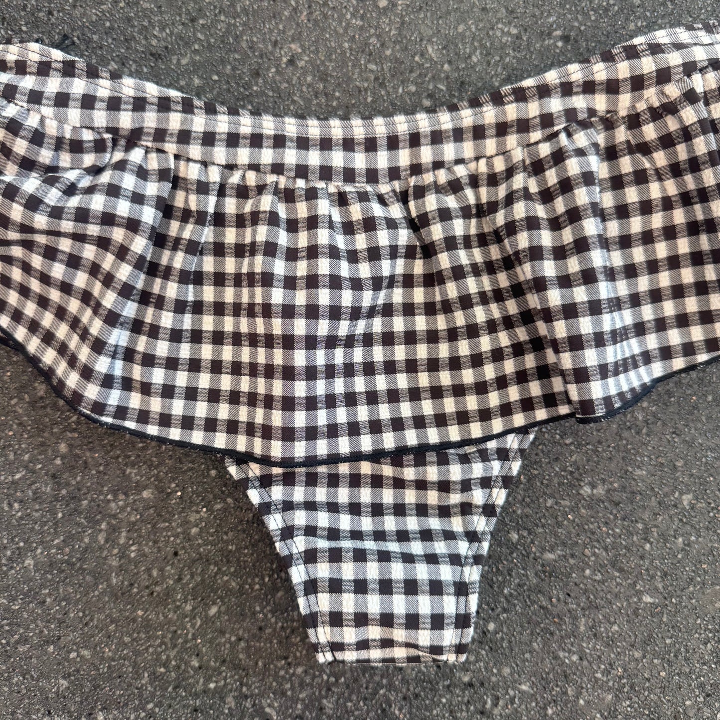 Augustine Gingham Swim Skirt