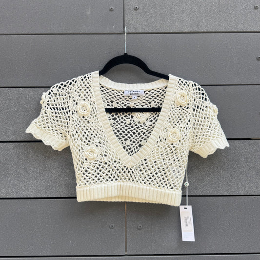 Adaline Crochet Cropped Shirt