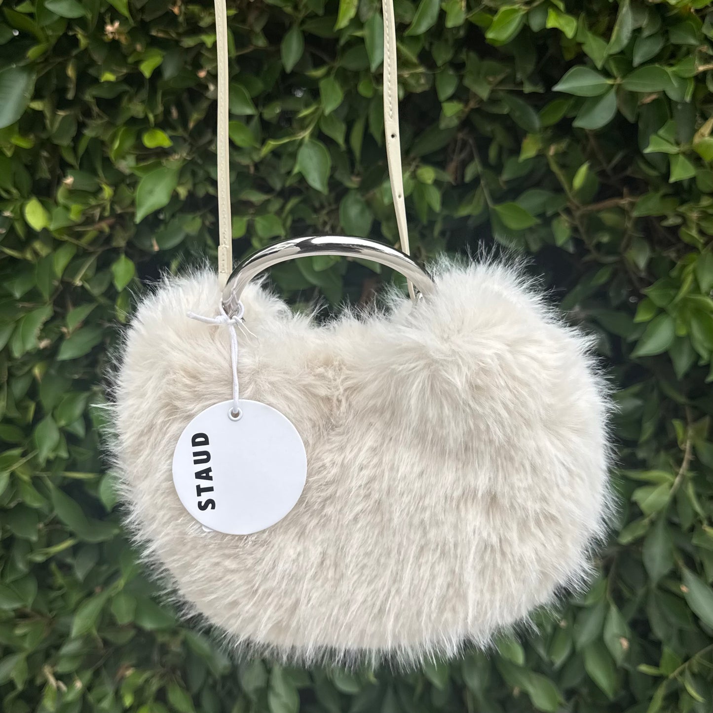 Romeo Faux Fur Tote Bag In White
