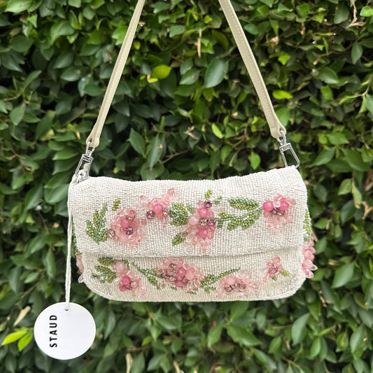 Timmy Floral-Beaded Shoulder Bag