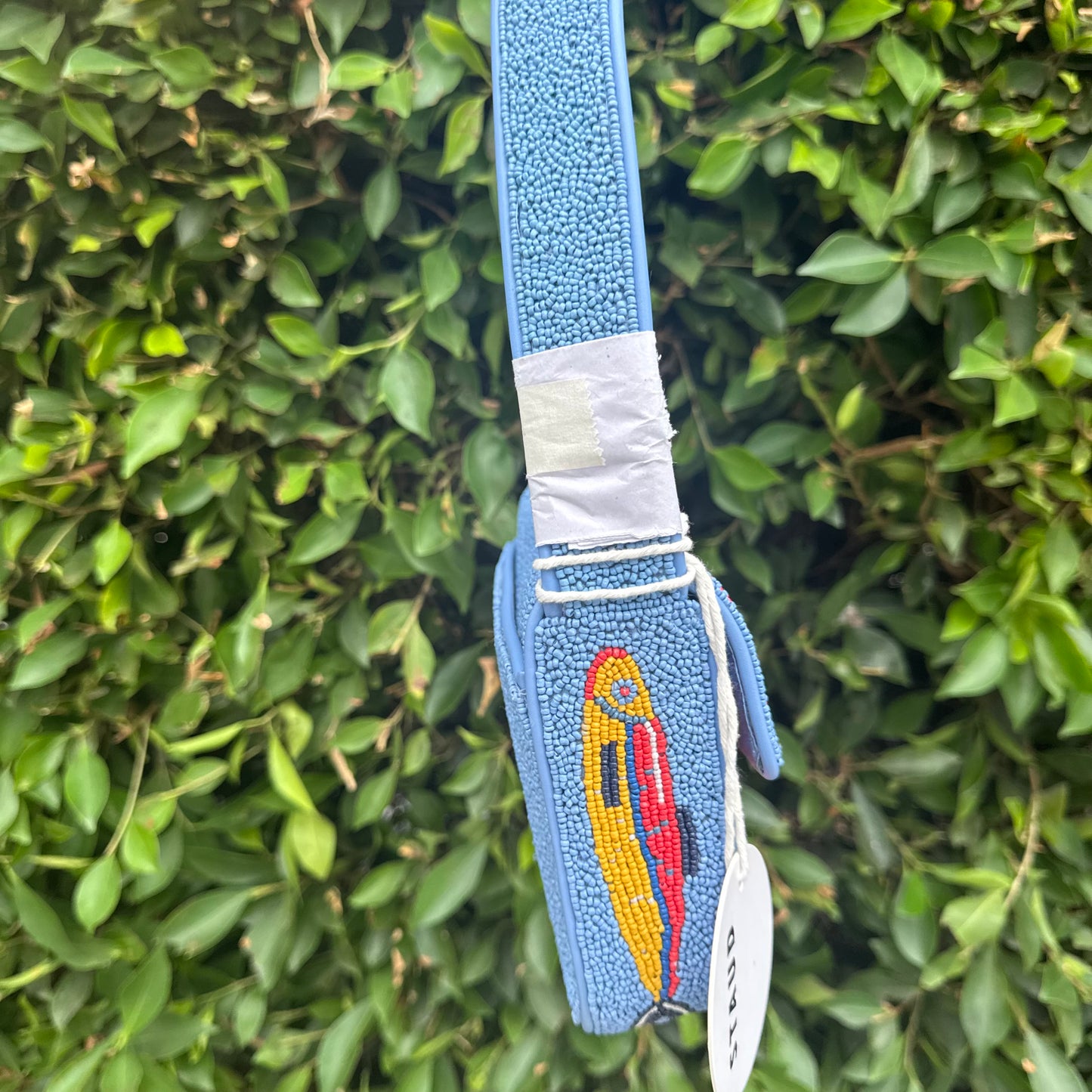 TOMMY BEADED BAG STAUDINES PINK