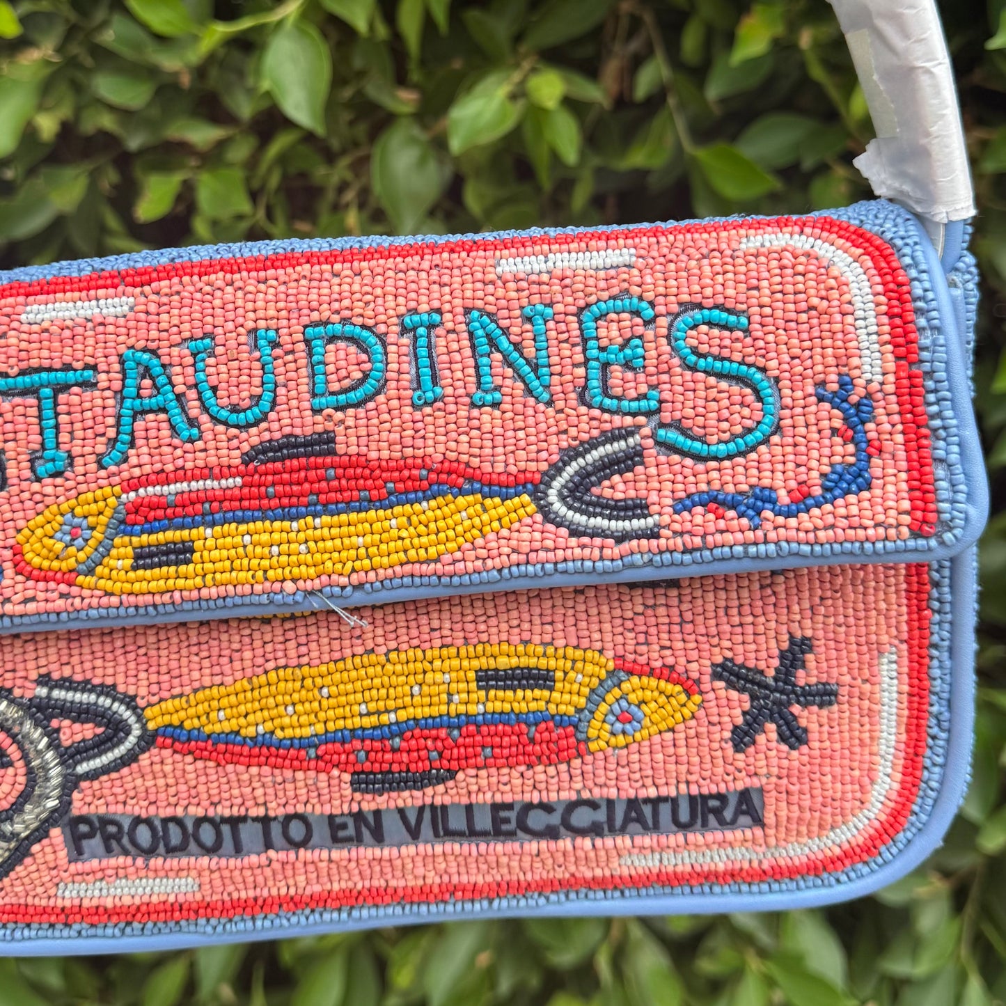 TOMMY BEADED BAG STAUDINES PINK