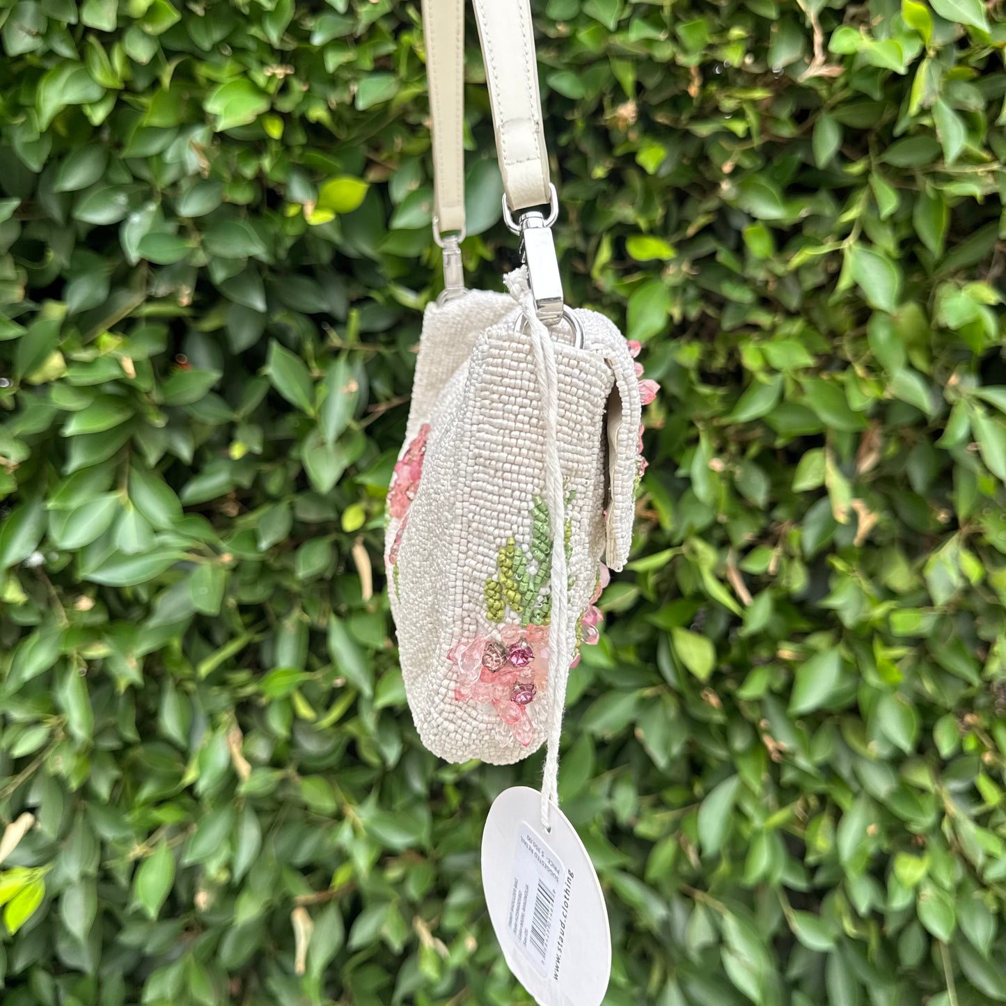 Timmy Floral-Beaded Shoulder Bag