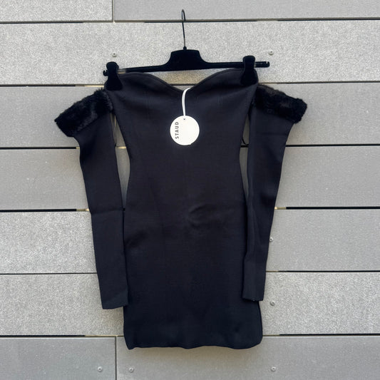Josee Faux Fur-Trimmed Minidress