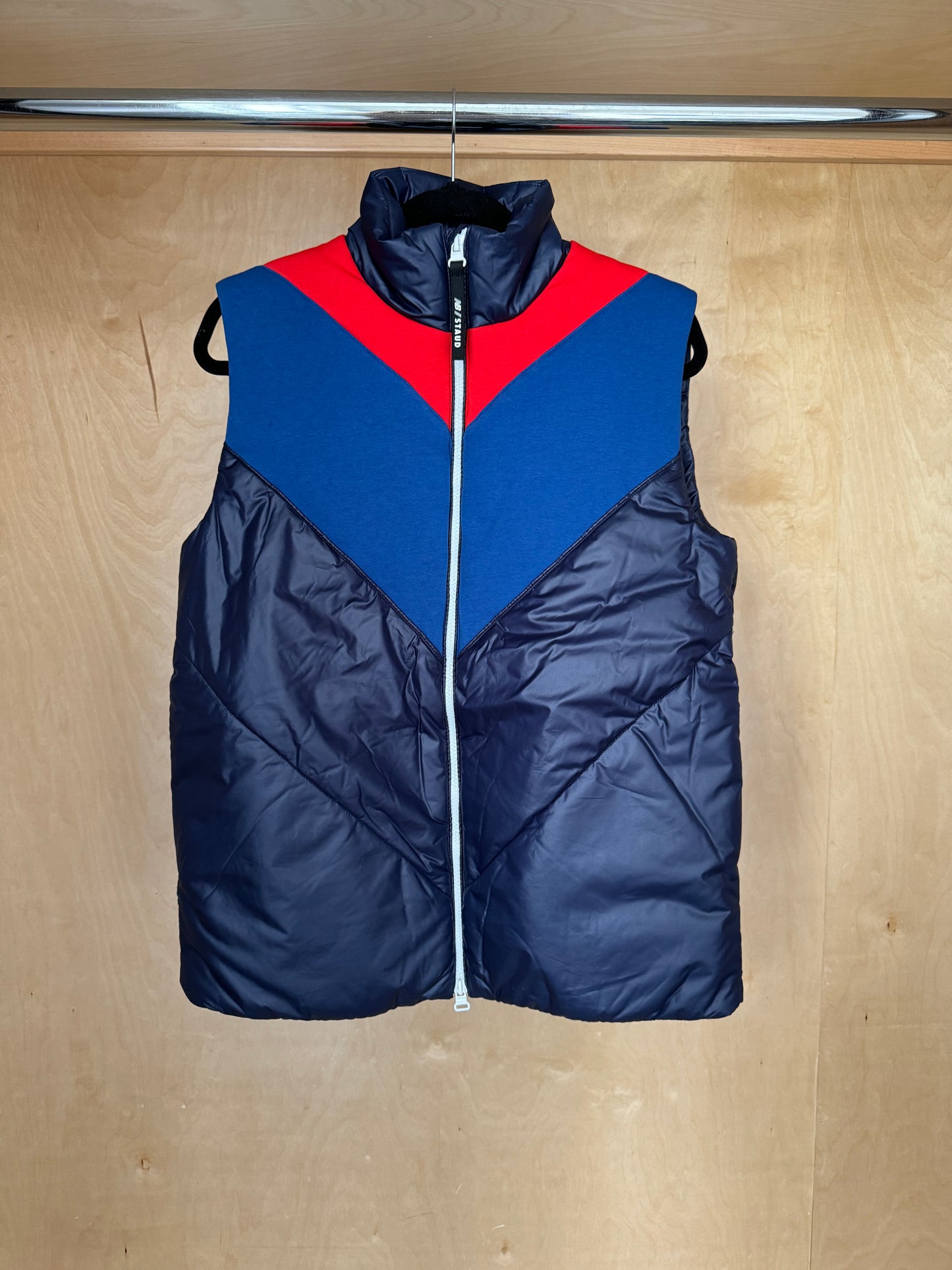 Puffer Vest Peacot Oversized  - Blue / Red NEW BALANCE X STAUD
