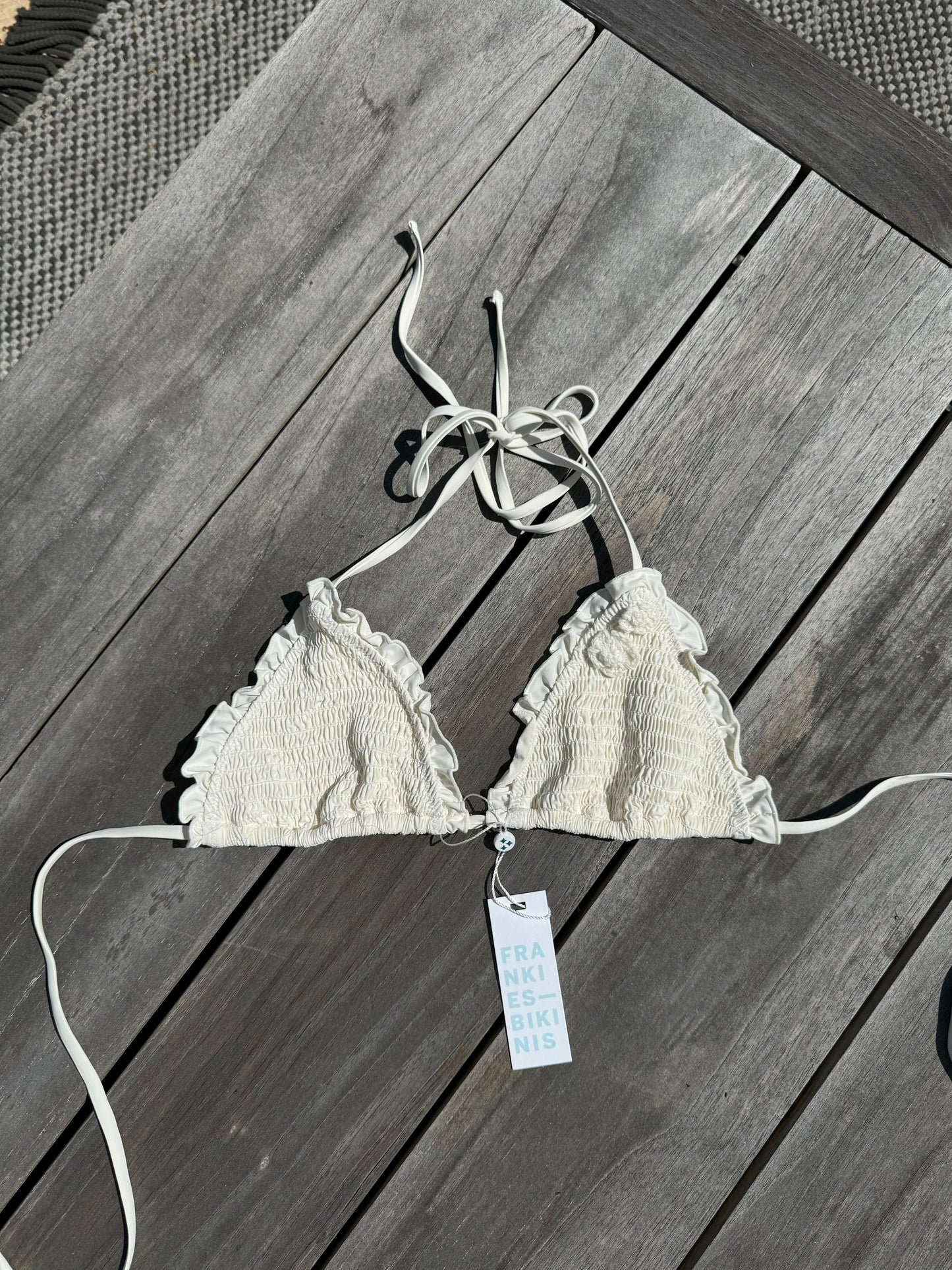 Tiana Ruffle Triangle Bikini Top