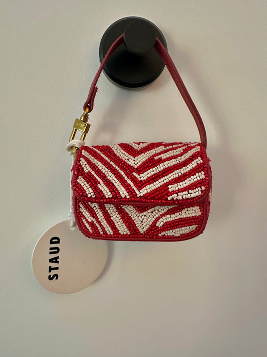 TINY TOMMY BEADED BAG SCARLET WHITE SCARLET White