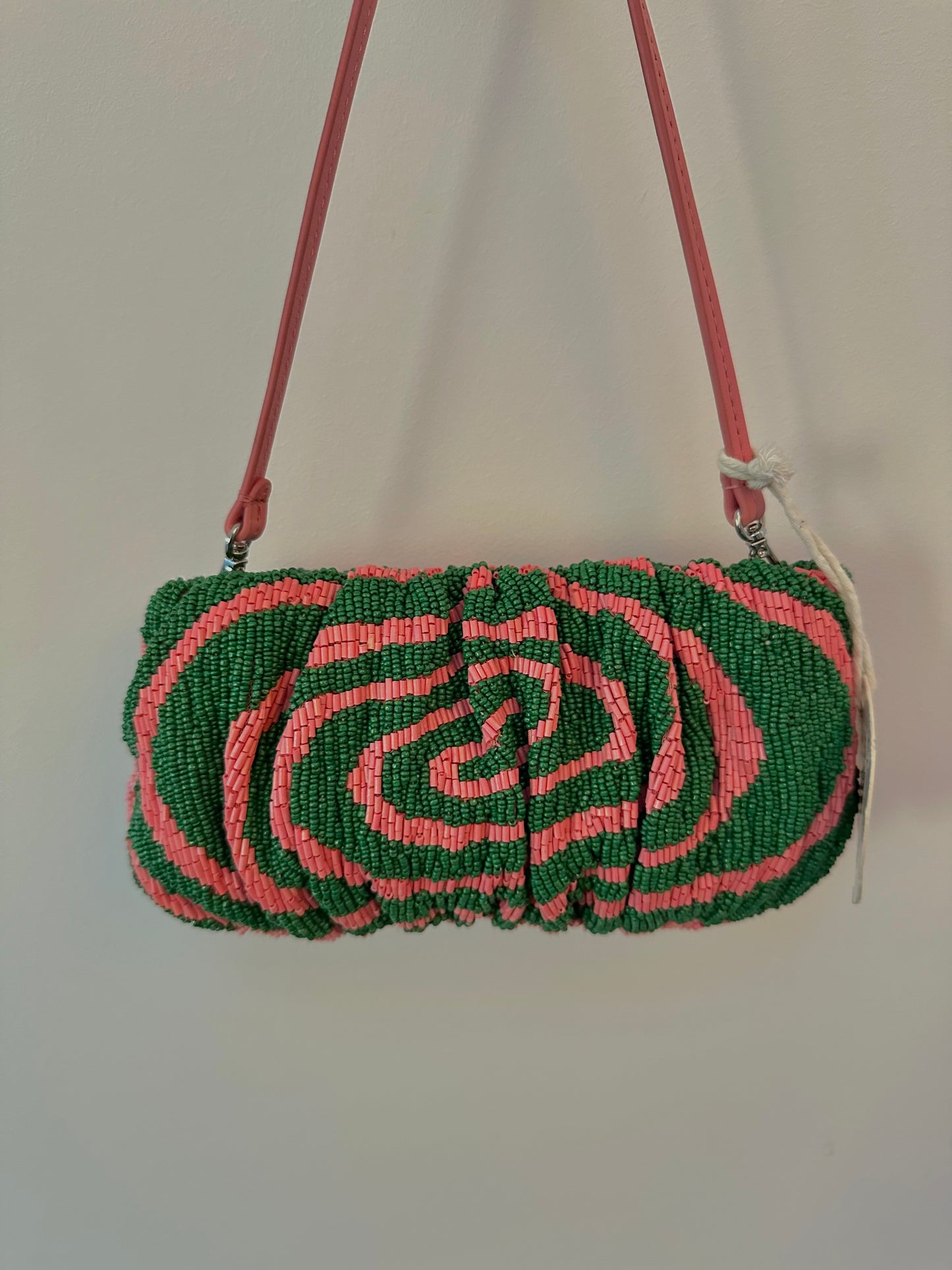 Beaded Bean Bag Emerald Acid Swirl