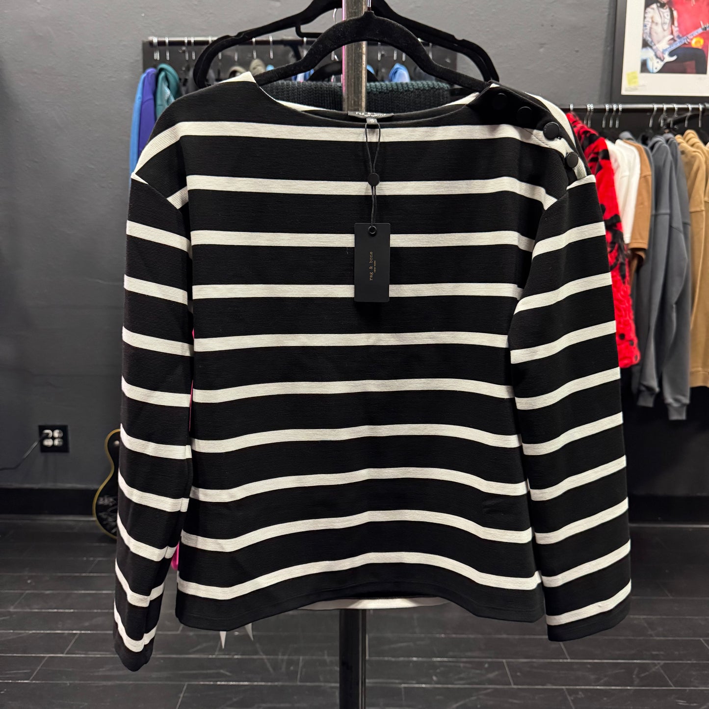 Irina Textured Stripe LS