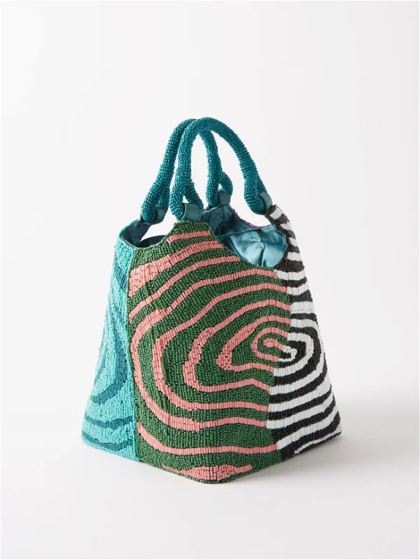 Côte Swirl Beaded Bag